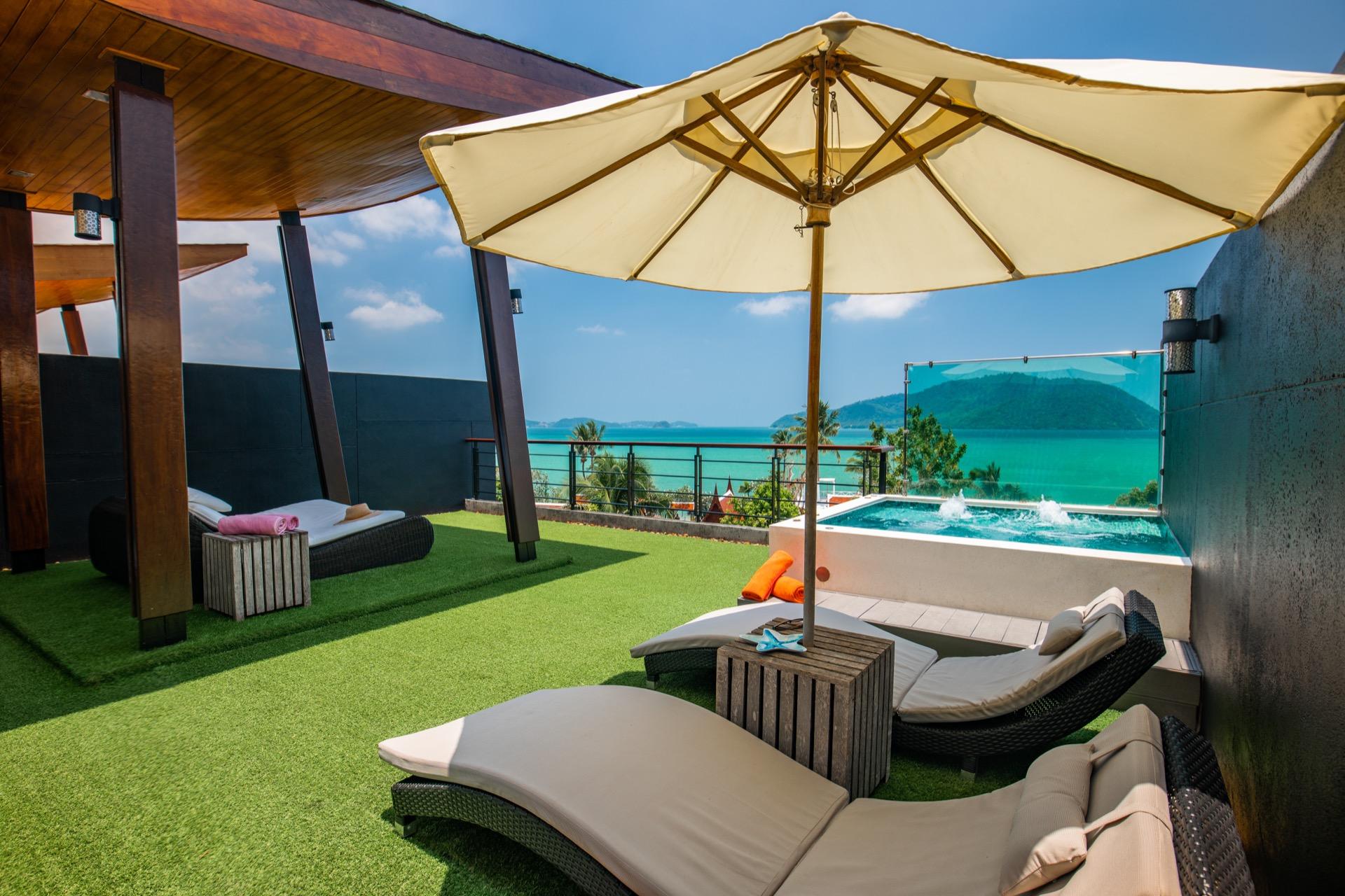 Villa Sabine: private pool 4br seaview jacuzzi